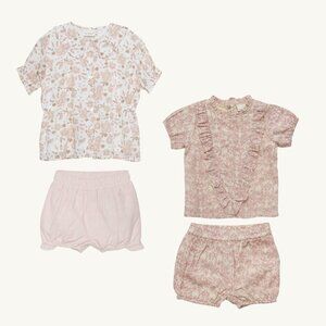 NWT - European premium brand floral summer sets​​​​